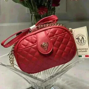 NWT Valentino Orlandi Small Crossbody Shoulder Camera Bag Purse Made in Italy